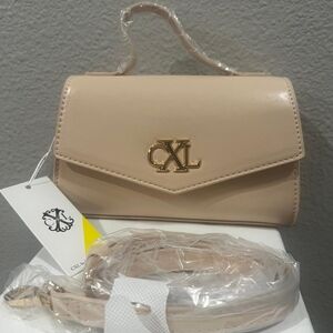 CXL Christian Lacroix Laine Matte Patent Nude Cross Body Bag NWT 🔥
